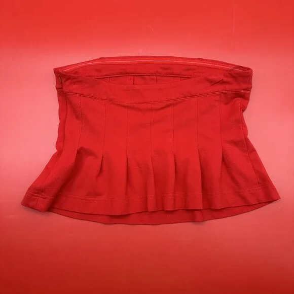 Anthropologie Maeve Fontana Size Small Red Flared Tube Top Strapless Summer Top - Picture 7 of 9